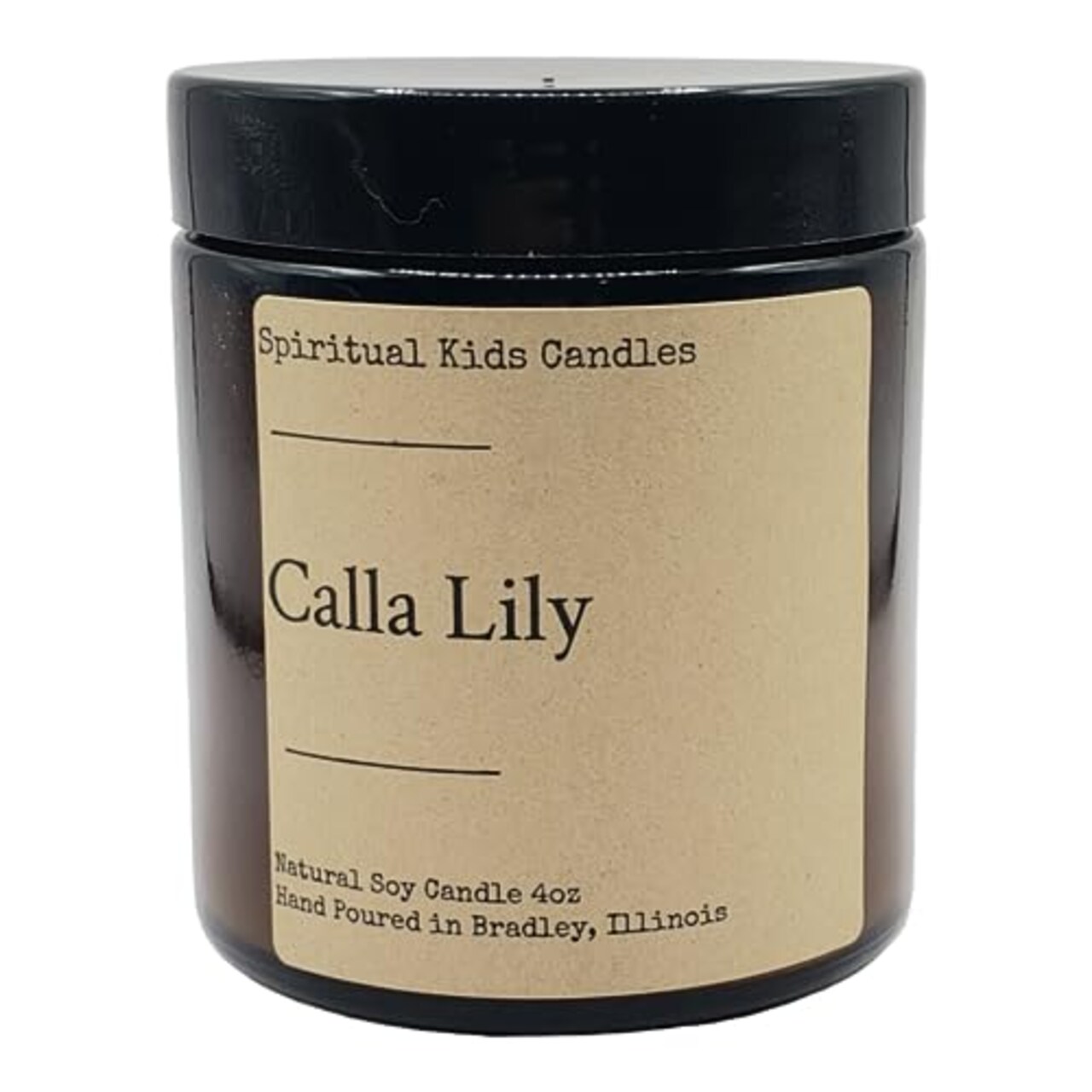 Calla Lily Soy Candle 4oz Hand Poured with All Natural Soy Wax and Fragrant/ Essential Oils! | Floral Candle |